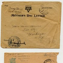 Letters home WWI, Perry Burns, Fall City WA